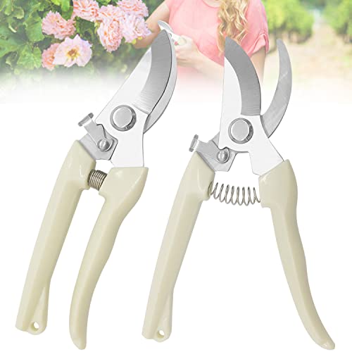 2 Pack Garden Pruning Shears,Professional Gardening Scissors,Bypass Pruners for Hedge,HouseplantsTrimming Flowers,Trees,Plants,Light Branches 2 Pack Garden Pruning Shears,Professional Gardening Scissors,Bypass Pruners for Hedge,HouseplantsTrimming Flowers,Trees,Plants,Light Branches