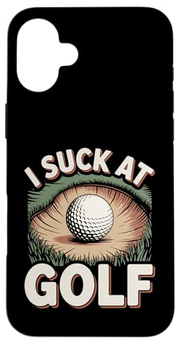 I Suck At Golf Joke ʔSt s Ȓj St X}zP[X iPhone 16 Plus p