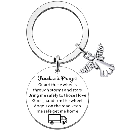 JETTOP Lorry Driver Gifts - Truck Driver Gifts for Men Keep Trucker Accessory for Christmas Birthday Father's Day Keyring