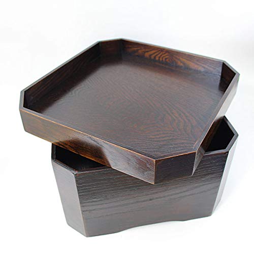 Amazon｜箱膳 隅切 お膳 漆塗り 木製 漆器 茶櫃｜仏膳・仏椀  