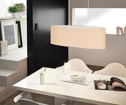 Lámpara de techo PASTERI-P en blanco y albaricoque de 75 cm 4