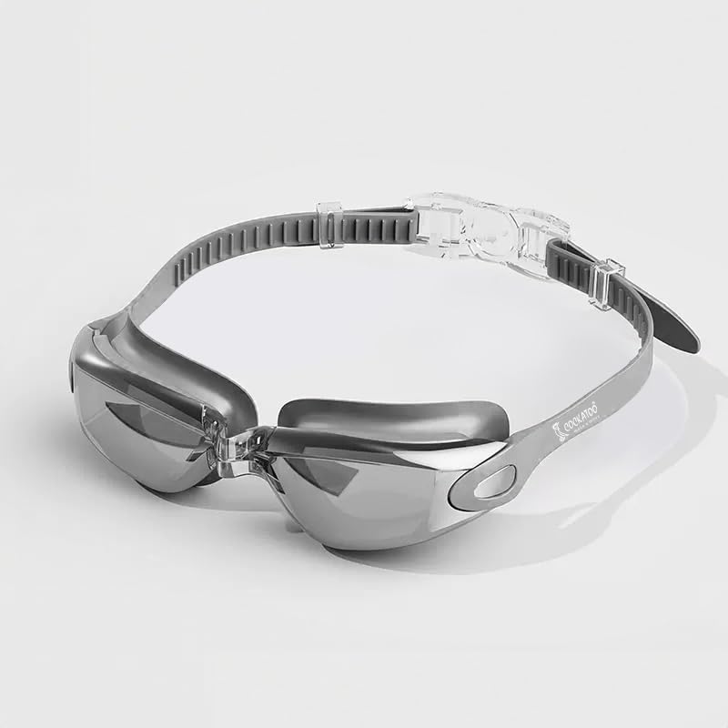 Cockatoo MG01 Stylish Swimming Goggles for Men & Women, Swimming Pool Accessories UV Shiled and Anti-Fog with Earplugs a