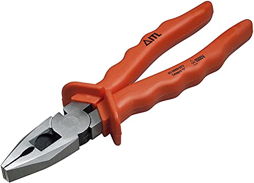 Image of ITL Insulated Tools Insulated 10 /250mm Insulated Combination Pliers – 1000V Rated VDE Certified Heavy-Duty Electrical Safety Tool for Professionals