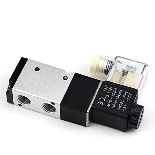 Électrovanne 3V110-06 12V 1/8 avec corps aluminium et LED