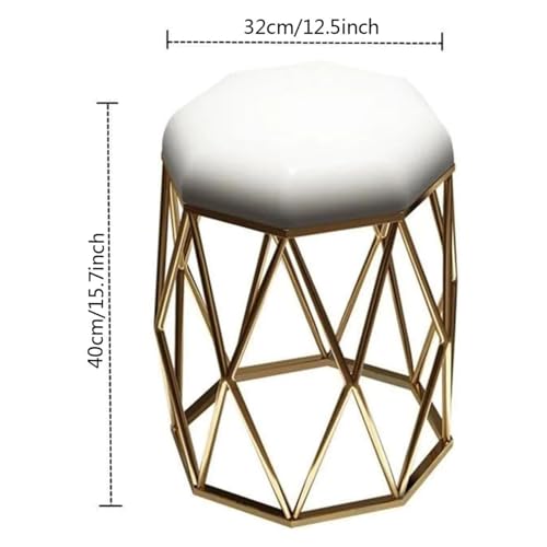 Taburete redondo otomano de terciopelo exclusivo con acabados premium para decoracion interior 4