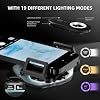 Spider Farmer Phone Microscope, 200X Magnification Portable Microscope with LED UV Light CPL Lens for iPhone & Android Phone Zoom Lens Attachment for Plants/Coins/Jewelry