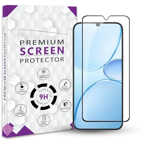 Image of Premium Tempered Glass Screen Protector Guard For Realme Narzo 100 Lite 5G (6.8 Inch, Pack of 1) | Edge to Edge Coverage With Easy to installation kit