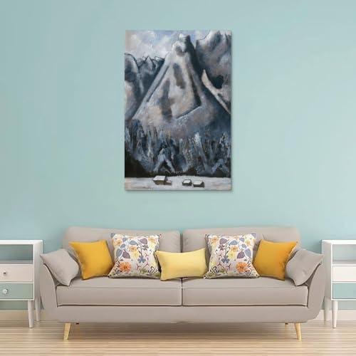 Marsden Hartley Impression Murale Waxenstein Pics Garmisch Tableau 40x60cm - 2