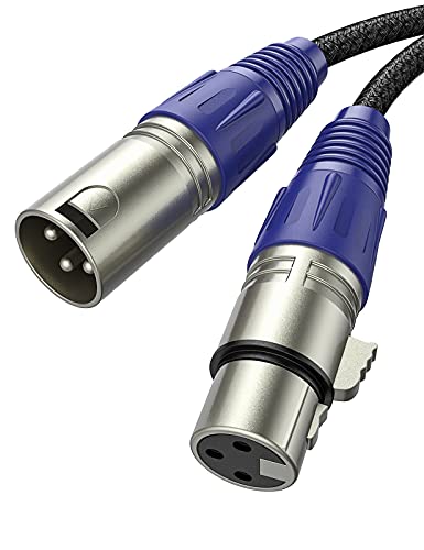 2 Pack XLR Cable 6.6Feet, Oldboytech [2021 Special Edition] 3Pin Balanced XLR Male to Female Microphone Cable, Hi-Fi for Mic, Speaker Systems, Camera, Amplifier, Equalizer, Mixing Console