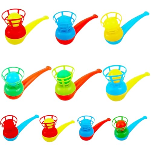 CUVZORA Conjunto de 10 bolas flutuantes para aniversário infantil, de plástico, para festas de aniversário, carnaval (cor aleatória)