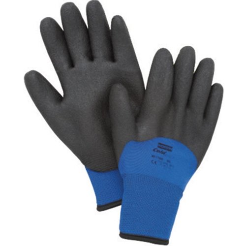 North Safety NorthFlex Cold Grip TM Coated Nylon Work Gloves - Large Black And Blue - 1 Pair - NF11HD/9L