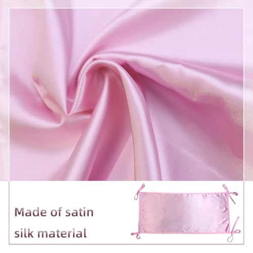 Image of 3 Pack Satin Bassinet Sheet Baby Hair Soft Silk Feeling Sheet Baby Bassinet for Rectangle Cradle Pad Mattress Newborn Infant