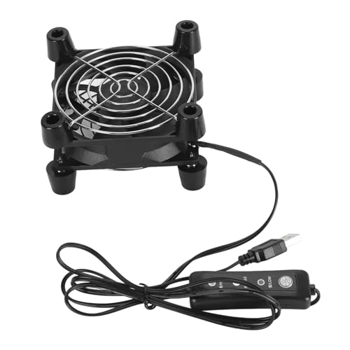 Ventilateur de Boîtier PC 90 Mm, Ventilateur de Refroidissement USB 5 V Silencieux avec Vitesse Contrôlable pour Console de Jeu D'ordinateur, alimenté par USB, Double Roulement à