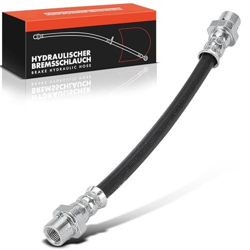 Frankberg 1x Brake Hose Rear Axle Left Right Compatible with 1 Series E81 116 118 120 123 130 2006-2011 3 Series E90 316 318 320 323 325 330 2004-2011 Replace# 34306762838