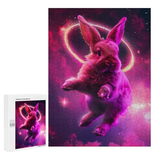 Rompecabezas para adolescentes Holy Bunny de 500 piezas para juegos en familia