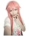 KADIYA Long Straight Pink Cosplay Party Wig Girl Women Synthetic Hair
