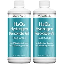 Viva Doria Hydrogen Peroxide 6 Percent, 20 Volume, Food Grade, 16 Fluid Ounce 2 Pack