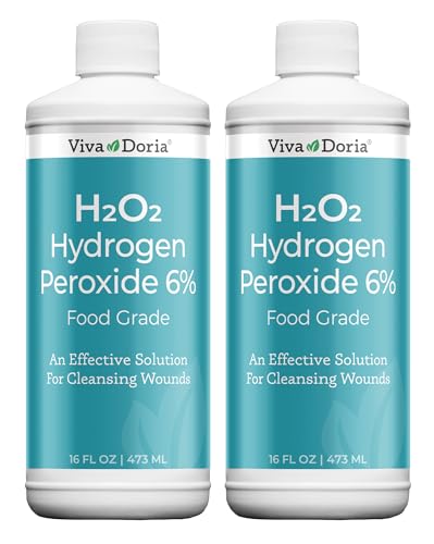 Viva Doria Hydrogen Peroxide 6 Percent 20 Volume Food Grade 16 Fluid Ounce (2 Pack)