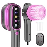 Portable Travel Steamer for Clothes, 1200W Powerful Garment Steamer,15s Fast Heat-Up,12 Mins Continuous Steam,5 Modes,Large LED Display,Handheld Clothes Steamer with UK Plug for Travel & Home(Purple)