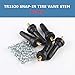 EZISOE 50 Pcs Tire TPMS 20008 Pressure Monitoring System Sensor Explosion-Proof Snap in Tire Valve Stems