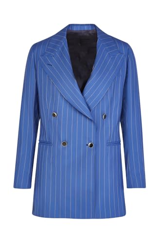 Veste de costume rayée pour femme : le blazer croisé classique