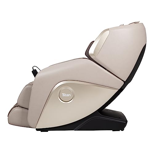 Titan Osaki 3D Elite 3D Massage Intelligent Voice Control Full Body Reclining Zero Gravity Heated Massage Chair With Specialized Foot Roller And Calf Roller (Taupe) #TOP2