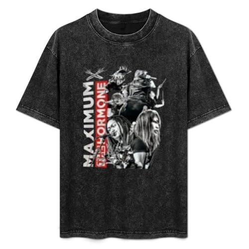 Photo de Maximum The Hormone What s Up People Printed T-Shirt Mens Unisex Black Tees L