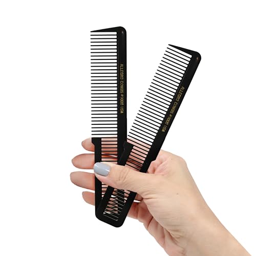 Peine Allegro Combs 9000 Clipper Wide Teeth Negro miniatura 1