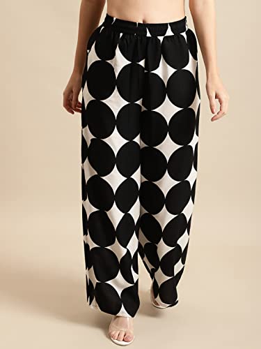 Image of Pistaa's Women's Regular Fit High Rise Palazzo