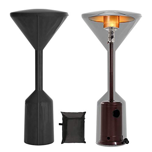 YEECHUN Upgraded 600D Patio Heater Cover, Oxford Fabric Waterproof Standup Round Heater Cover for Outdoor Heaters, 34\"x18.5\"x95\", PU Coating, Anti-UV, Windproof, Anti-Dust