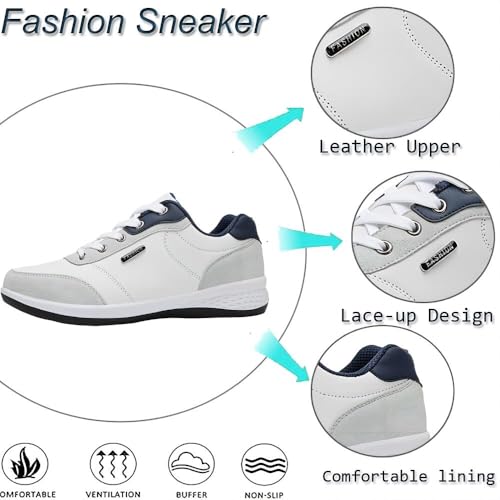 Mens Fashion Sneakers Casual Outdoor Comfortable Non-Slip Breathable Walking Running Lace-up Travling Simple Shoes2