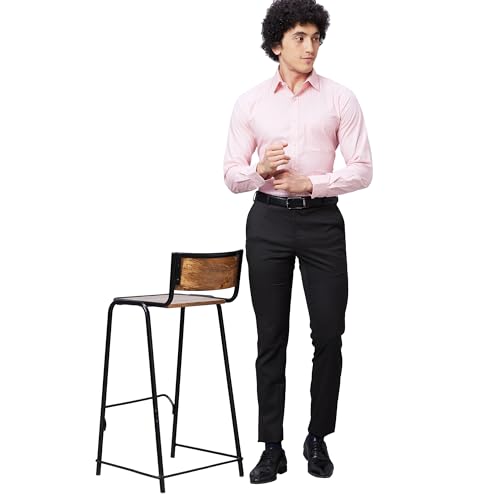 Image of Raymond Slim Fit Self Design Dark Maroon Shirt