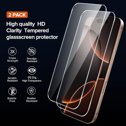 Image of ivoler 3-in-1 Case for iPhone 16 Pro 6.3 inch, Gold