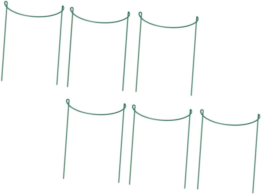 6pcs Half Round Plant Support Stands for Outdoor Flower Potted Plant Climbing Rack