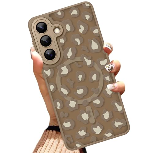 OOK �P�[�X Samsung Galaxy S25 FE 6.7�C���` (���C�����X�[�d�Ή�) �u���E���q���E���f�U�C���g�ѓd�b�J�o�[ �\�t�gTPU + �n�[�hPC ���h�~ �ϏՌ��� ���C�X�}�z�P�[�X �����p
