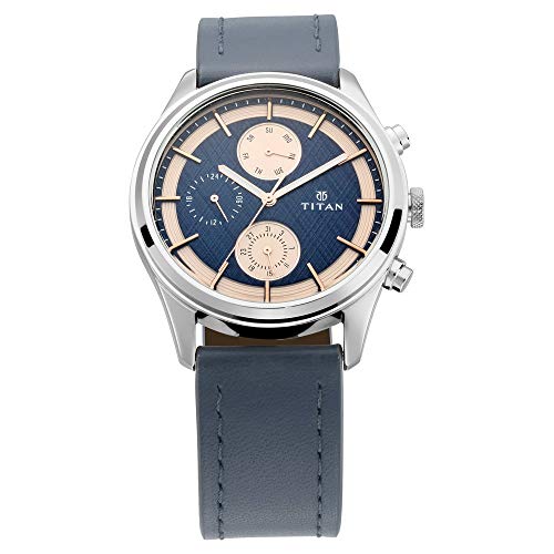 Image of Titan Neo Iv Analog Blue Dial Men's Watch -NM1805SL02 / NL1805SL02 /NP1805SL02