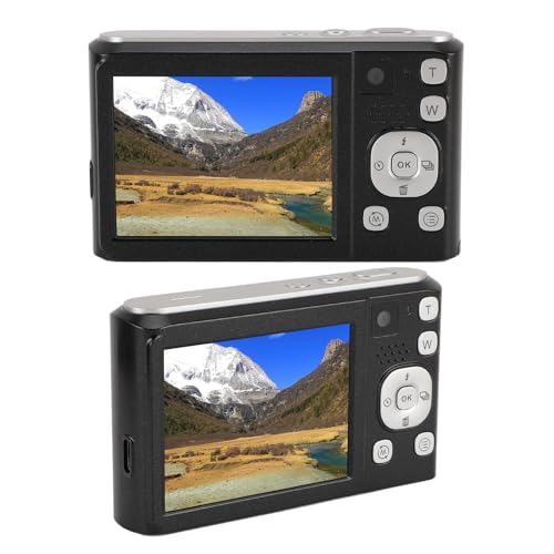 Cámara digital compacta portátil 16x zoom 4K UHD negro miniatura 3