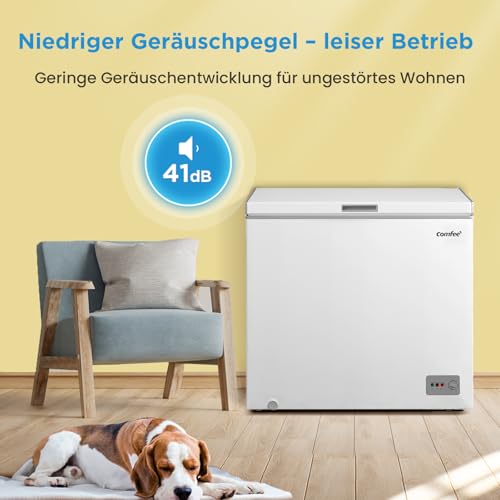 Comfee Comfee RCC201WH6(E) Gefriertruhe/82 kWh/Jahr/85cm hoch/200L/Inverter-Kompressor/41dB Geringe Lautstärke/Geeignet für verschiedene Einsatzszenarien/Einstellbarer Temperaturregler/Weiß - Zusatzansicht 4 | Gefriertruhen