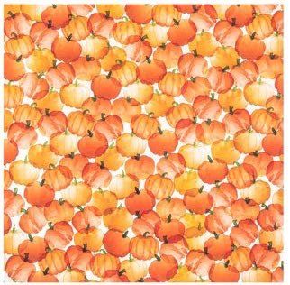 Papier scrapbooking citrouilles aquarelle haut de gamme, lot de 4 feuilles 30,5 cm