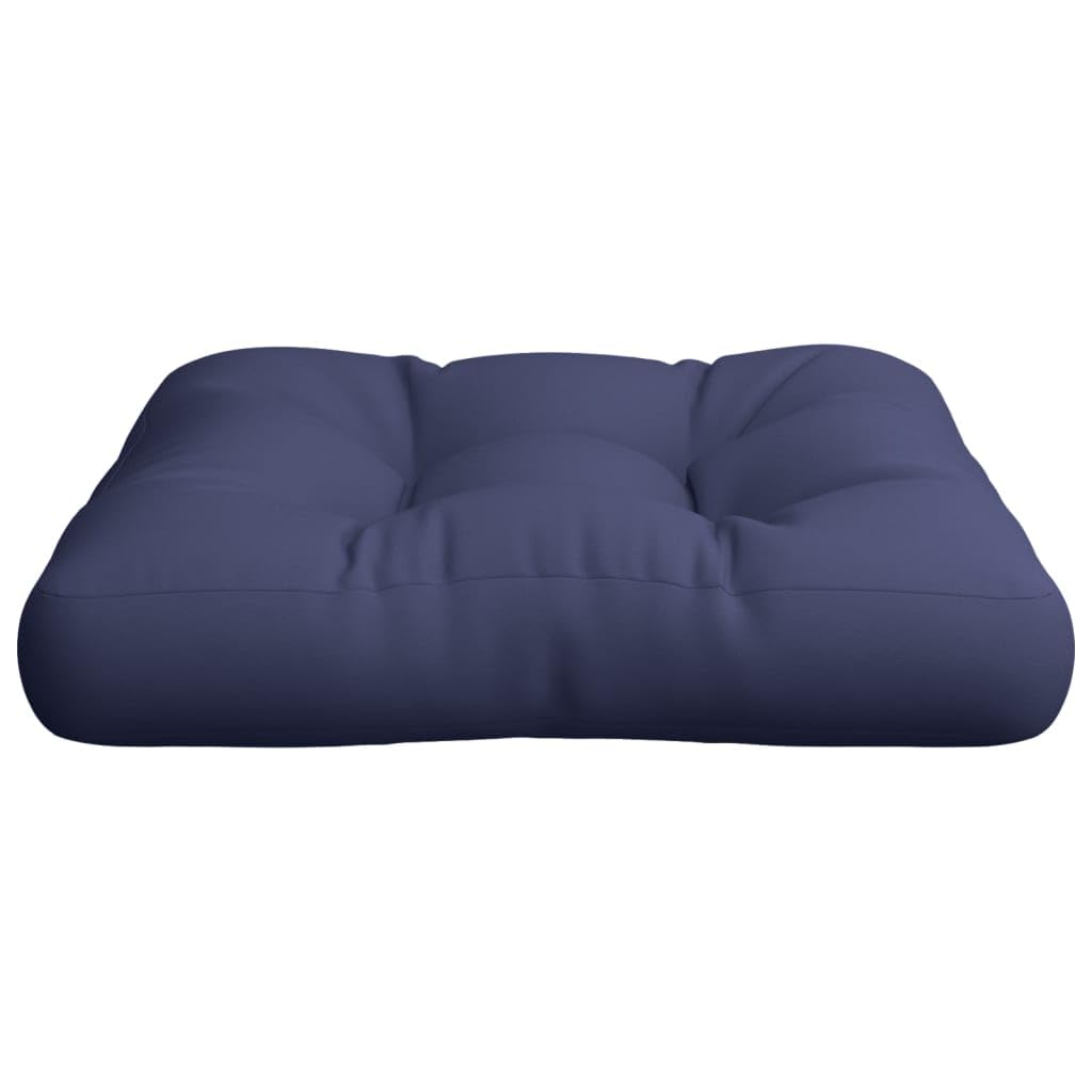 vidaXL Coussin de Palette, Galettes de Chaise, Coussins de Siège, Décoration de Canapé Jardin Terrasse Patio Extérieur, Bleu Marine Tissu