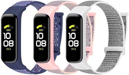 TumpCez Solo Loop Nylon Straps Only Compatible with Samsung Galaxy Fit 2 Strap for Women Men, Adjustable Lightweight Breathable Comfortable Sports Replacement Wristband for Samsung Galaxy Fit2 SM-R220