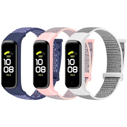TumpCez Nylon Armband nur kompatibel mit Samsung Galaxy Fit 2 Armband für Herren Damen,Verstellbare Gemütlich Uhrenarmband Sport Ersatzarmband für Samsung Galaxy Fit 2