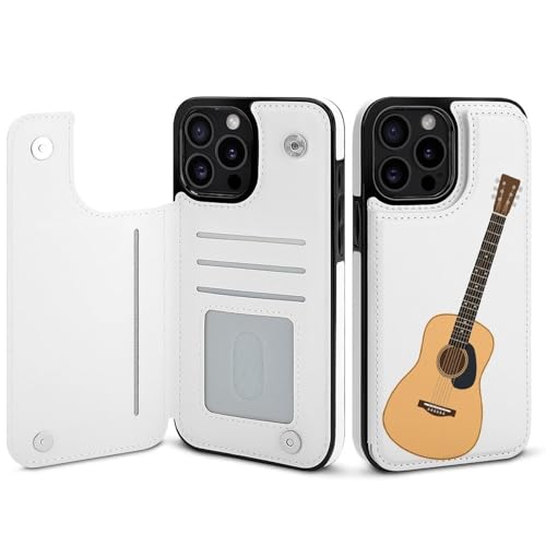 iPhone15ProMax用ケース 手帳型 フォークギター アイフォン15ProMax用ケース 背面 財布型 スマホケース PUレザー カード収納 スタンド機能 おしゃれ