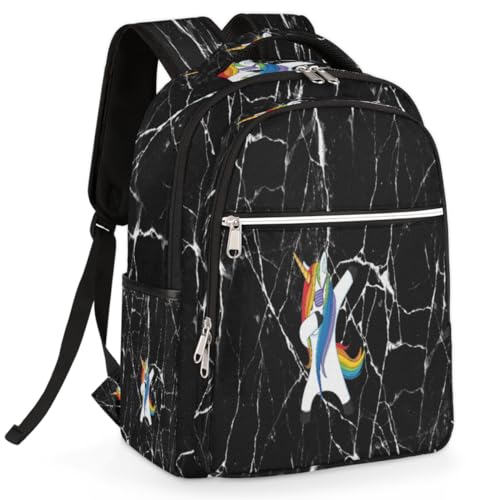Sac à dos de randonnée licorne aux finitions soignées couleur marbre