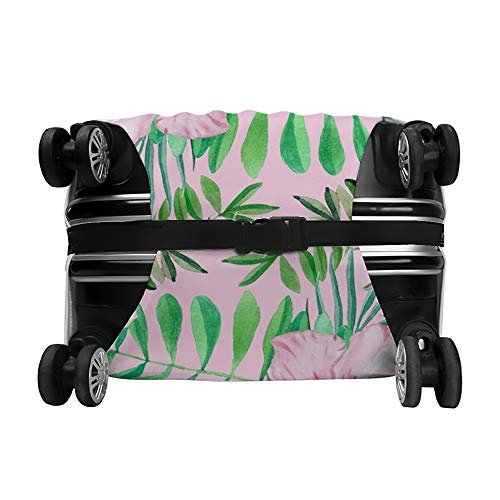 Housse de bagages fleurs d'hibiscus anti-salissure pour soute d'avion