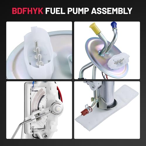 Image of BDFHYK Eletric Fuel Pump Assembly E2104S Compatible with Ford F150 F-250 F-350 1987 1988 1989, 4.9L 5.0L 5.8L 7.5L, Replaces E7TZ9H307D