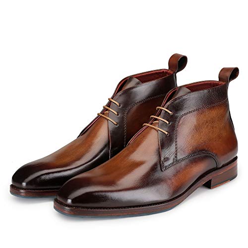 Men’s Modern Classic Calfskin Leather Chukka Boots