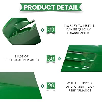 ECOTRIC Lower&Upper Hood Compatible with John Deere Models LX255 LX266 LX277 LX279 LX280 LX288 LX289, 325 335 345 355D, GT225 235 235E 245, GX255 325 335 345 355 Plastic Replace for AM132595 AM132529