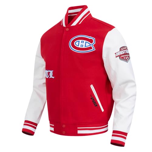 Image of Pro Standard Mens NHL Old English Varsity Jacket
