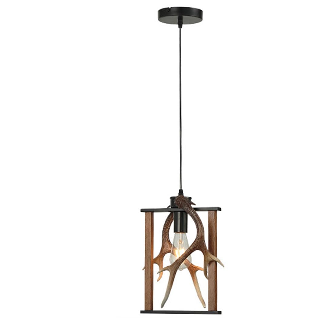 KXEcoLife E27 Scandinavian light luxury chandelier, creative retro for living room restaurant bar B&B cafe card holder lamps and lanterns,Q